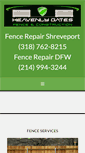 Mobile Screenshot of heavenlygatefence.com