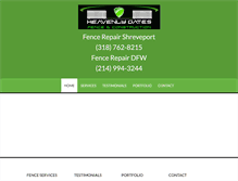Tablet Screenshot of heavenlygatefence.com